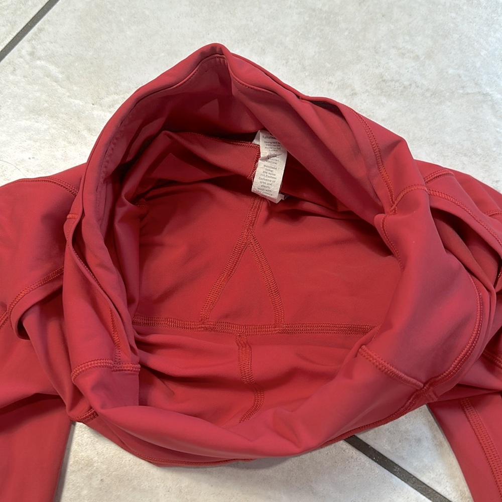 Lululemon Fast & Free Crop II‎ *Nulux 19" Persian Red - Picture 10 of 14